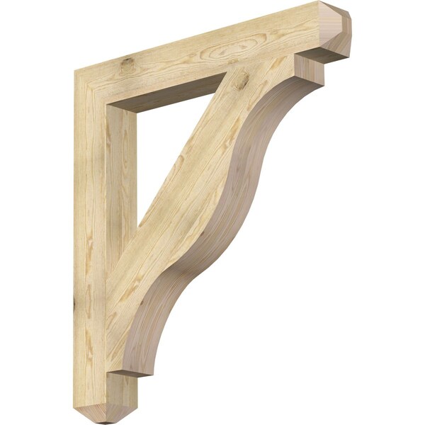 Ekena Millwork Funston Craftsman Rough Sawn Bracket, Douglas Fir, 6"W x 44"D x 48"H BKT06X44X48FST04RDF - main